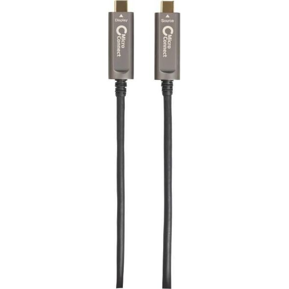 Kabel USB MicroConnect USB-C - USB-C 10 m Czarny (MC-USB3.1CC10OP)