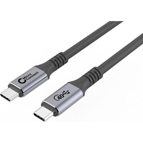 Kabel USB MicroConnect USB-C - USB-C 1.2 m Czarny (USB4CC1)