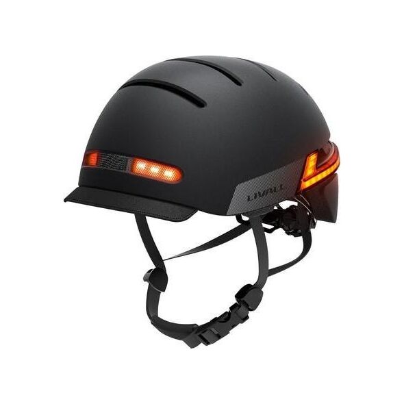 Livall Kask LIVALL BH51M Neo "M", pomarańczowe światło przednie LED, czarny