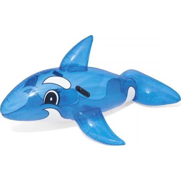 Bestway Delfin do pływania z uchwytami Transparentny 1.57m x 94cm