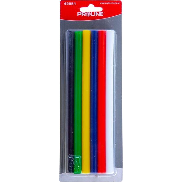 Wkłady klejowe Pro-Line Klej w laskach kolor, 11mm, szt.12*200mm,karta,proline