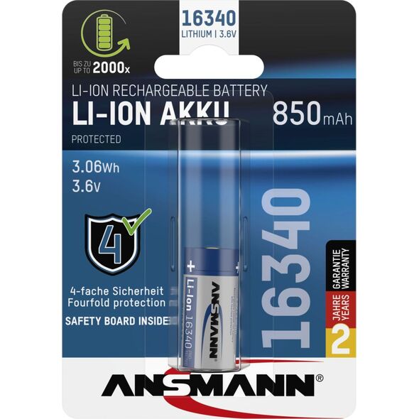 Ansmann Akumulator 16340 850mAh 1 szt.