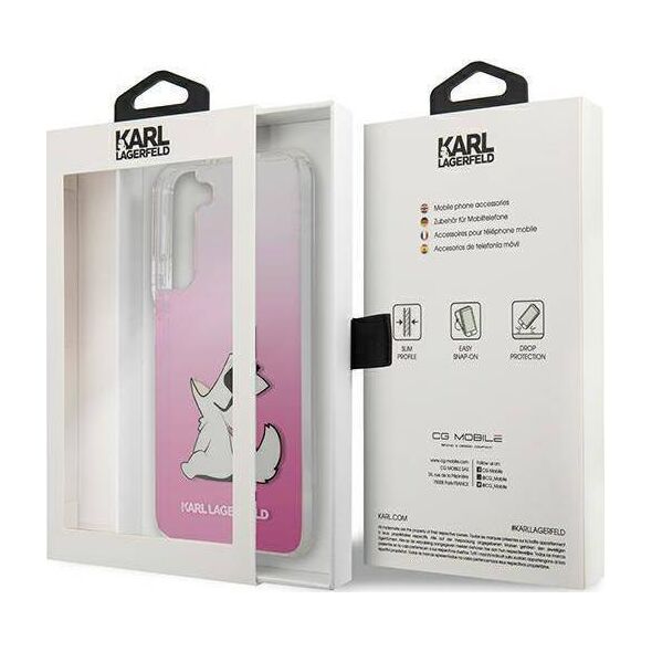 Karl Lagerfeld Karl Lagerfeld KLHCS22MCFNRCPI S22+ S906 hardcase różowy/pink Choupette Eat