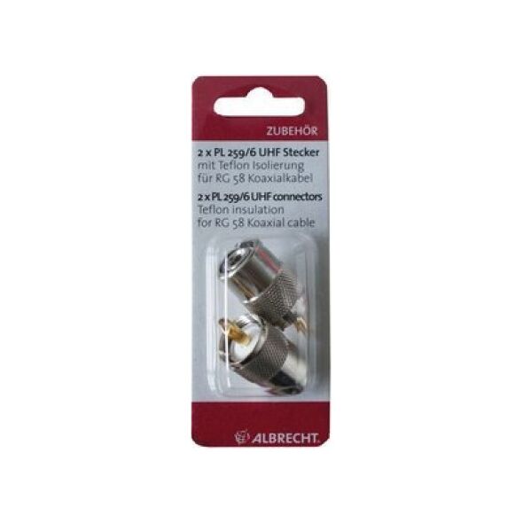 Albrecht Albrecht Stecker 2er-Blister ( PL259/6 Zweier-Blister Set )