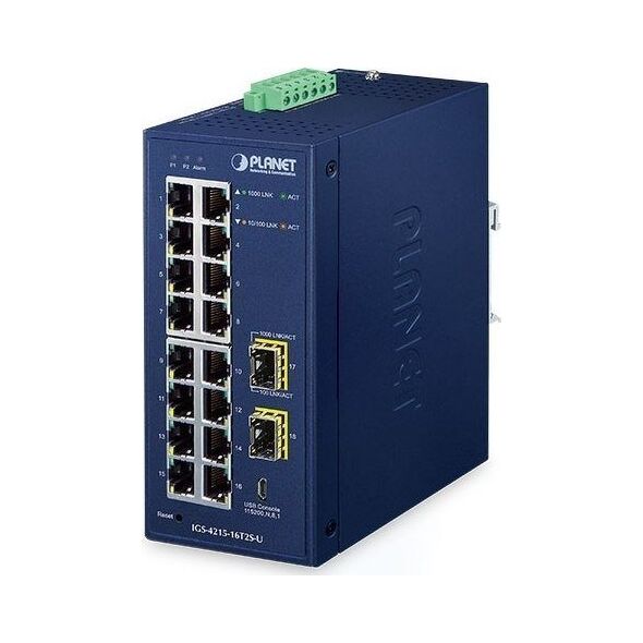 Switch Planet IP30 Industrial L2/L4 16-Port