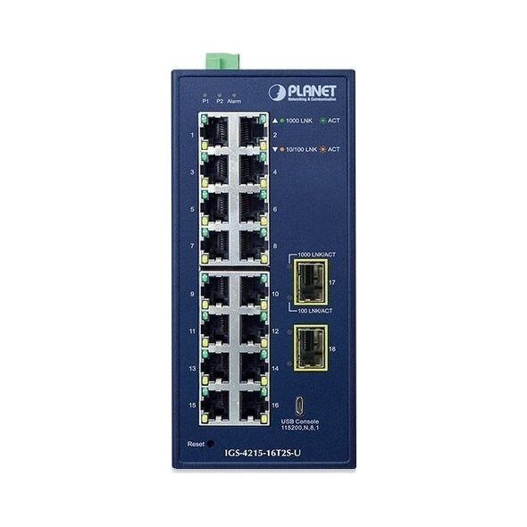 Switch Planet IP30 Industrial L2/L4 16-Port