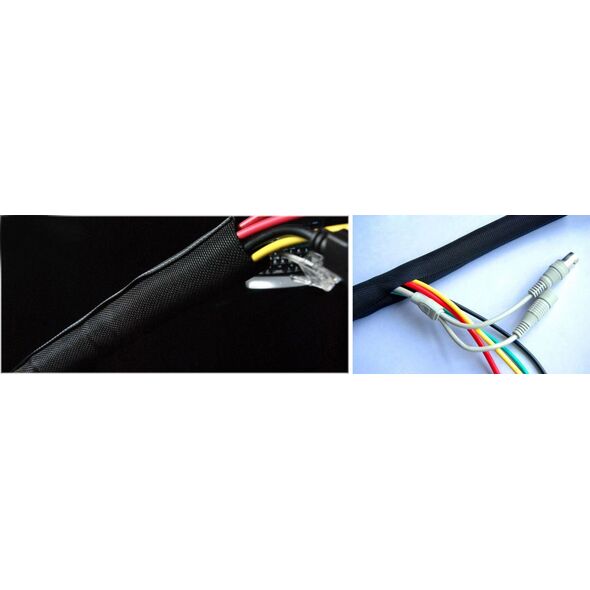 Organizer VivoLink Flexible cablesock ř38mm black
