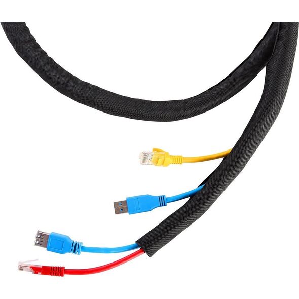 Organizer VivoLink Flexible cablesock ř38mm black