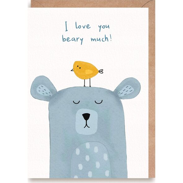 Cardie Walentynka I love you beary much, eko koperta K159