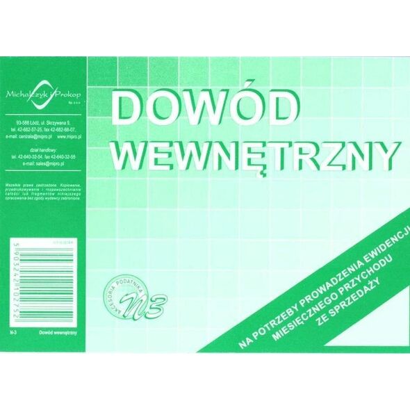 Michalczyk & Prokop Dowód wewnętrzny N-3