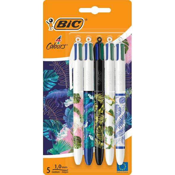 Bic BIC 4 Colours Message Botanical blister (5szt)