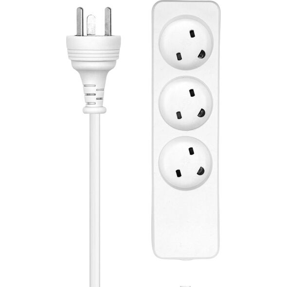 ProXtend Danish IT Power Strip 3-way 3 gniazda 4 m biała (KIT3-KIT04W)