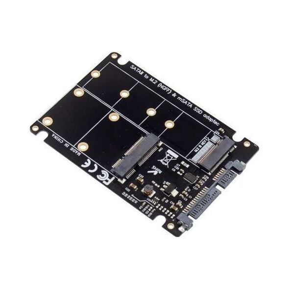 MicroConnect Adapter 2,5" SATA do M.2 lub mSATA SSD (MC-SSDSATACONV)