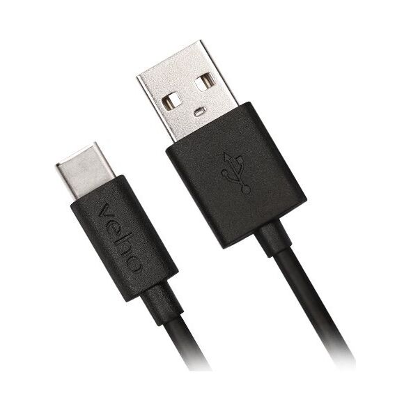 Kabel USB Veho USB-A - USB-C 1 m Czarny (VCL-003-C-1M)