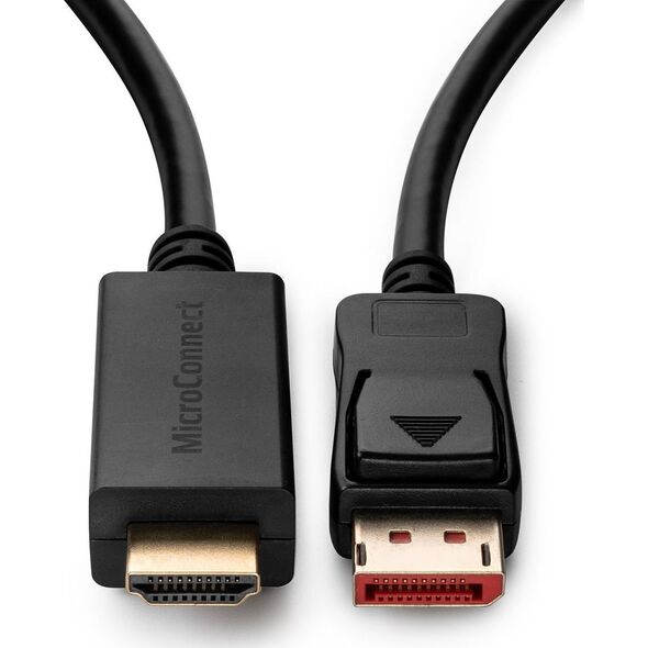 Kabel MicroConnect DisplayPort - HDMI 1.5m czarny (MC-DP-HDMI-1504K)