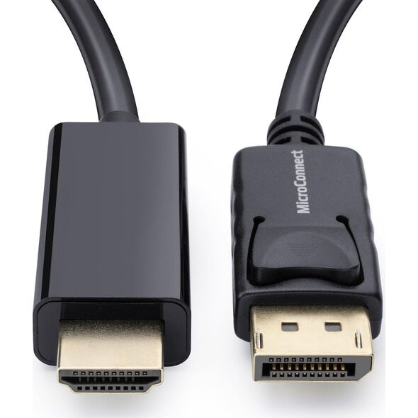 Kabel MicroConnect DisplayPort - HDMI 0.5m czarny (MC-DP-HDMI-050)