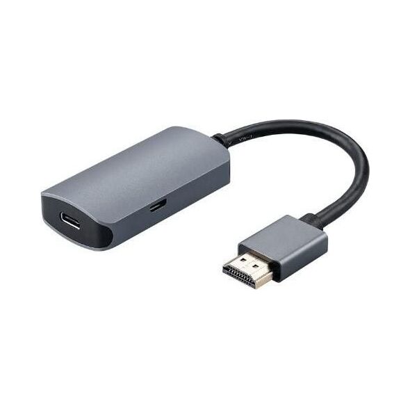 Adapter USB MicroConnect USB-C - HDMI Szary  (HDMIUSB3.2)