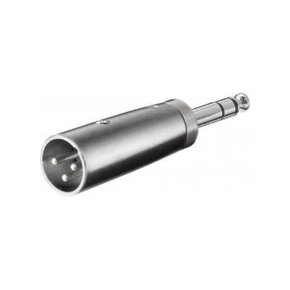 Adapter AV Goobay Jack 6.3mm - XLR srebrny (RB27515)