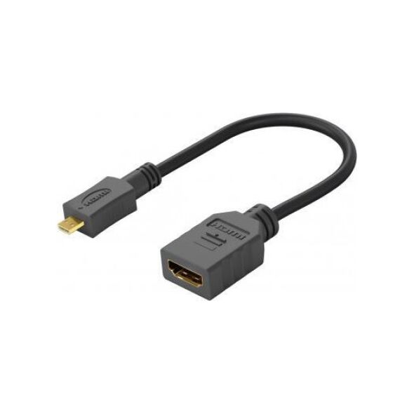 Adapter AV Goobay HDMI Micro - HDMI czarny (RB58683)