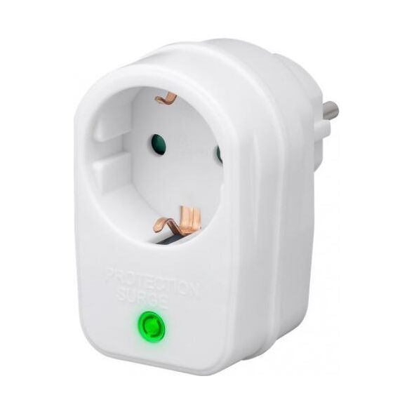 Goobay Adapter gniazda z zabezpieczeniem przepięciowym