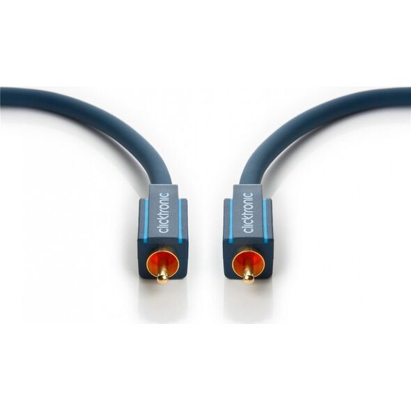 Kabel Clicktronic RCA (Cinch) - RCA (Cinch) 1m granatowy