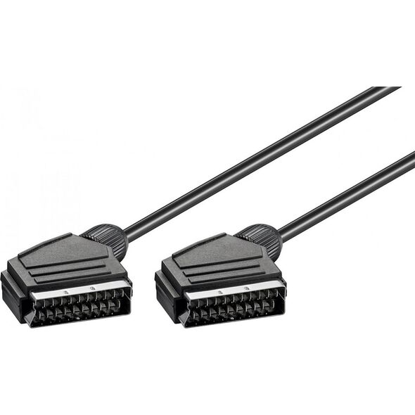 Kabel Goobay Scart - Scart 5m czarny (50176)