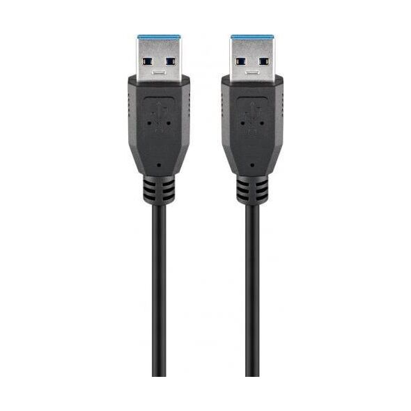 Kabel USB Goobay USB-A - USB-A 5 m Czarny (JAB-1568222)