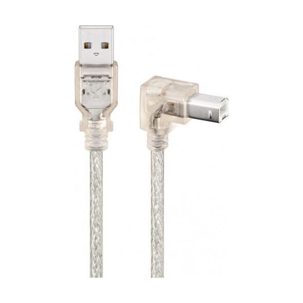 Kabel USB Goobay USB-A - USB-B 0.5 m Przezroczysty (JAB-758947)