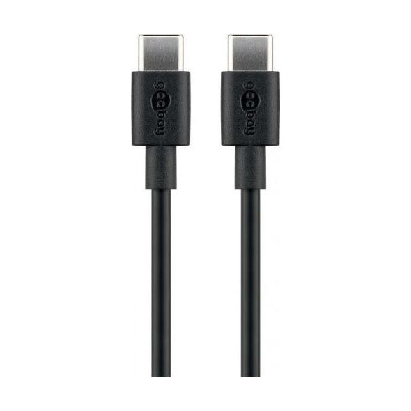 Kabel USB Goobay USB-C - USB-C 0.5 m Czarny (JAB-4780425)