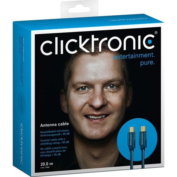 Kabel Clicktronic Antenowy 20m granatowy (JAB-1339030)