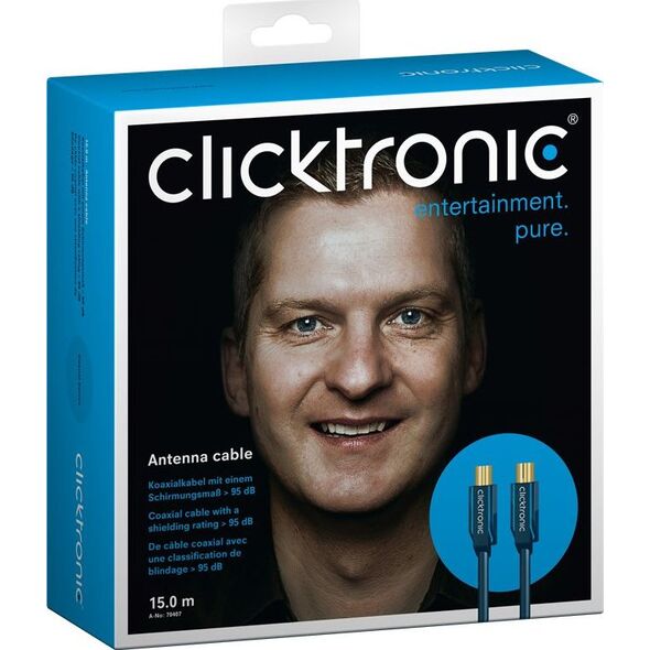 Kabel Clicktronic Antenowy 15m granatowy (JAB-1339029)