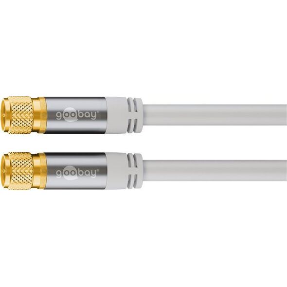 Kabel Goobay Antenowy (F) 5m biały (JAB-4411051)