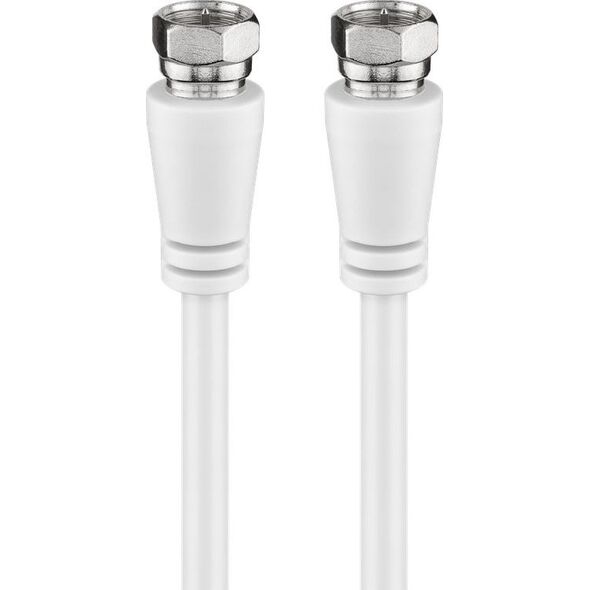 Kabel Goobay Antenowy (F) 3m biały (JAB-4410935)