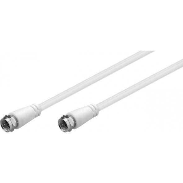 Kabel Goobay Antenowy (F) 1m biały (JAB-4410932)
