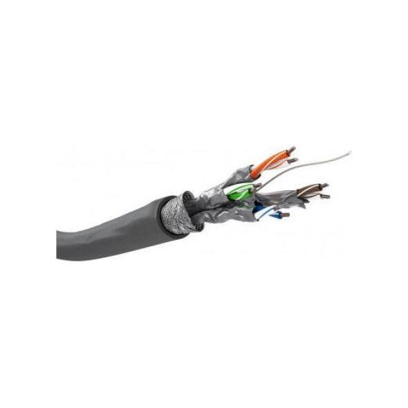 Goobay CAT 6 kabel sieciowy, S/FTP (PiMF), Szary - Długość kabla 305 m