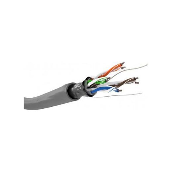 Goobay CAT 5e kabel sieciowy, F/UTP, Szary - Długość kabla 100 m