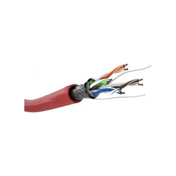 Goobay CAT 5e kabel sieciowy, F/UTP - Wersja kolorystyczna Czerwony