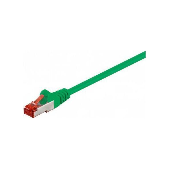 Goobay CAT 6 Kabel łączący, S/FTP (PiMF), Zielony - Długość kabla 25 m