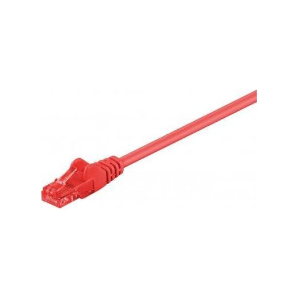 Goobay CAT 6Kabel łączący, U/UTP, Czerwony - Długość kabla 20 m