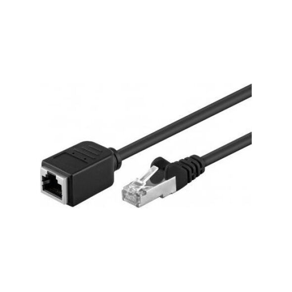 RB-LAN CAT 5e Kabel przedłużającyF/UTP, czarny - Długość kabla 1.5 m