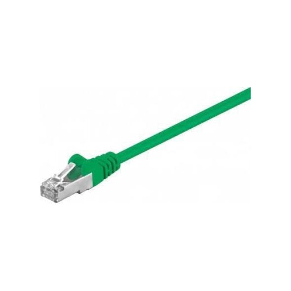 RB-LAN CAT 5e Kabel łączący, F/UTP, Zielony - Długość kabla 1 m
