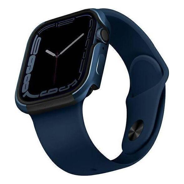 Uniq UNIQ etui Valencia Apple Watch Series 4/5/6/7/SE 45/44mm. niebieski/blue