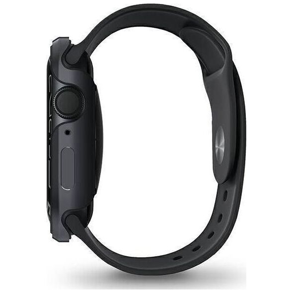 Uniq UNIQ etui Valencia Apple Watch Series 4/5/6/7/SE 45/44mm. grafitowy/graphite