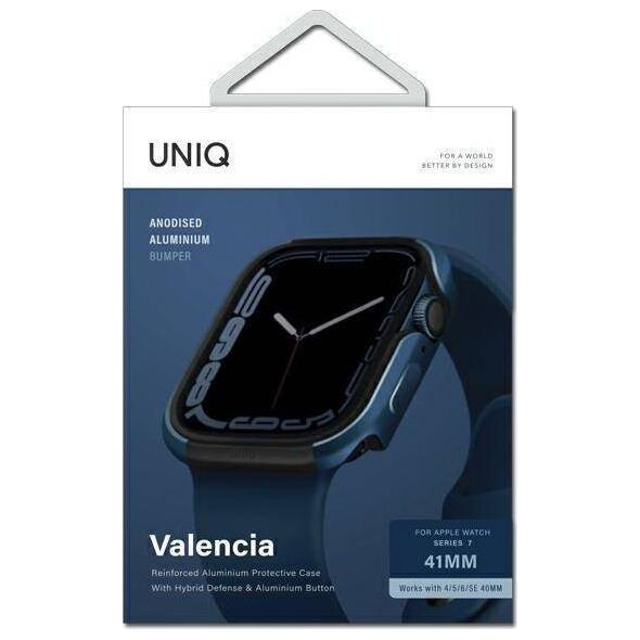 Uniq UNIQ etui Valencia Apple Watch Series 4/5/6/7/SE 40/41mm. niebieski/cobalt blue