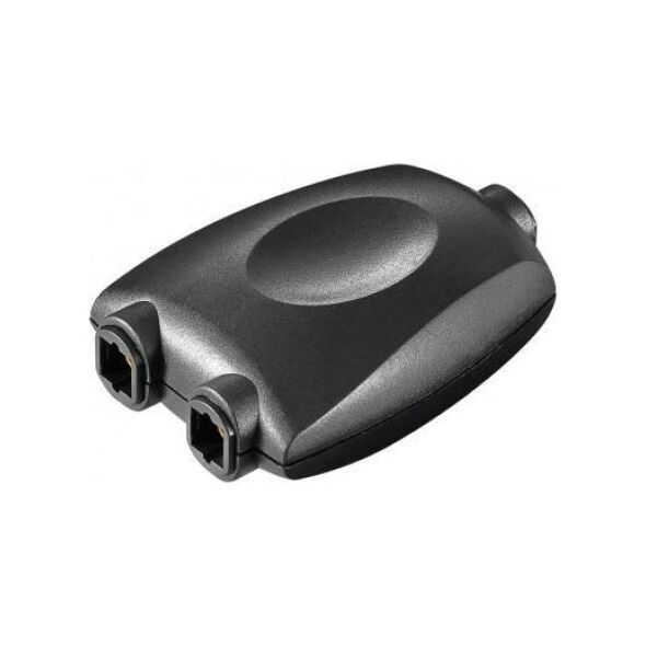 Adapter AV Goobay Cyfrowy rozdzielacz audio Toslink 1 na 2 czarny - Wersja kolorystyczna Czarny