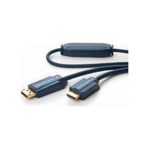 Kabel Clicktronic DisplayPort - HDMI 10m granatowy (JAB-6484879)