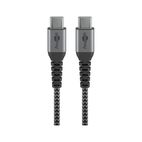 Kabel USB USB-C - USB-C 2 m Szary (JAB-6985373)