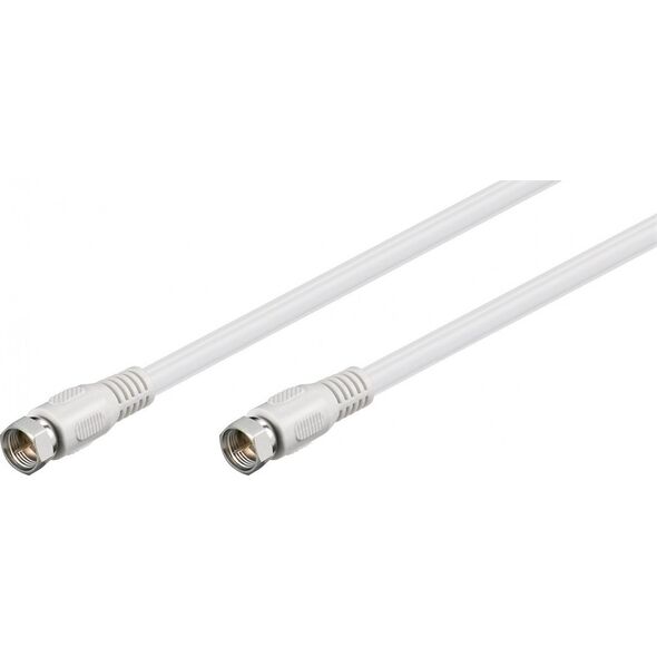 Kabel Goobay Antenowy (F) 2.5m biały (27483)