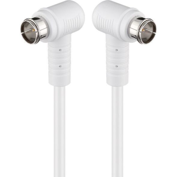 Kabel Goobay Antenowy (F) 2.5m biały (67342)