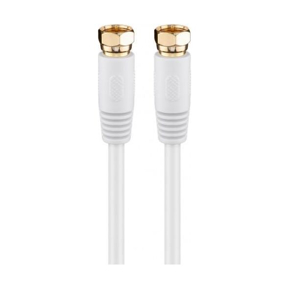 Kabel Goobay Antenowy (F) 2.5m biały (67291)